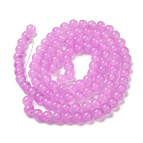 Glasperlen, Helllila, Rund, 8mm - Uniq Perler - 112204