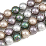 Glasperler Med Perleeffekt – Farve Mix, Runde (8mm) - Uniq Perler - 125854