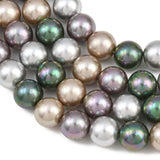 Glasperler Med Perleeffekt – Farve Mix, Runde (8mm) - Uniq Perler - 125854