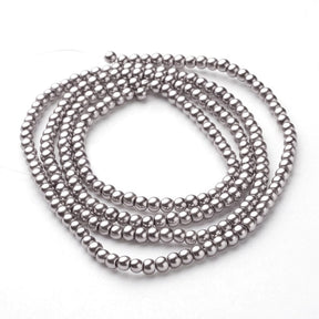 Glasperler Med Perlemors Skær, 3 - 4mm - Uniq Perler - 112749