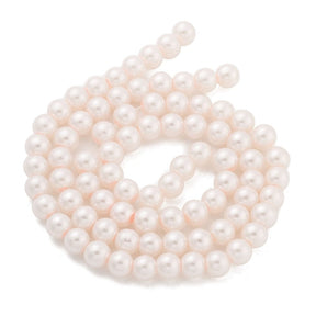 Glasperler med pärlemorsglans, 8mm, (Dubbel Sträng) - Uniq Perler - 113175