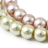 Glasperler Med Perlemorseffekt – Farve Mix, Rund (6x5mm) 10 Strenge - Uniq Perler - 116213