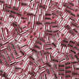 Glasperler, Metallic Bordeaux, Rørformet, 3,5x2,5mm, 20gr - Uniq Perler - 111420
