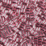 Glasperler, Metallic Bordeaux, Rørformet, 3,5x2,5mm, 20gr - Uniq Perler - 111420