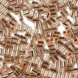 Glasperler, Metallic Gylden, Rørformet, 3,5x2,5mm, 20gr - Uniq Perler - 111423