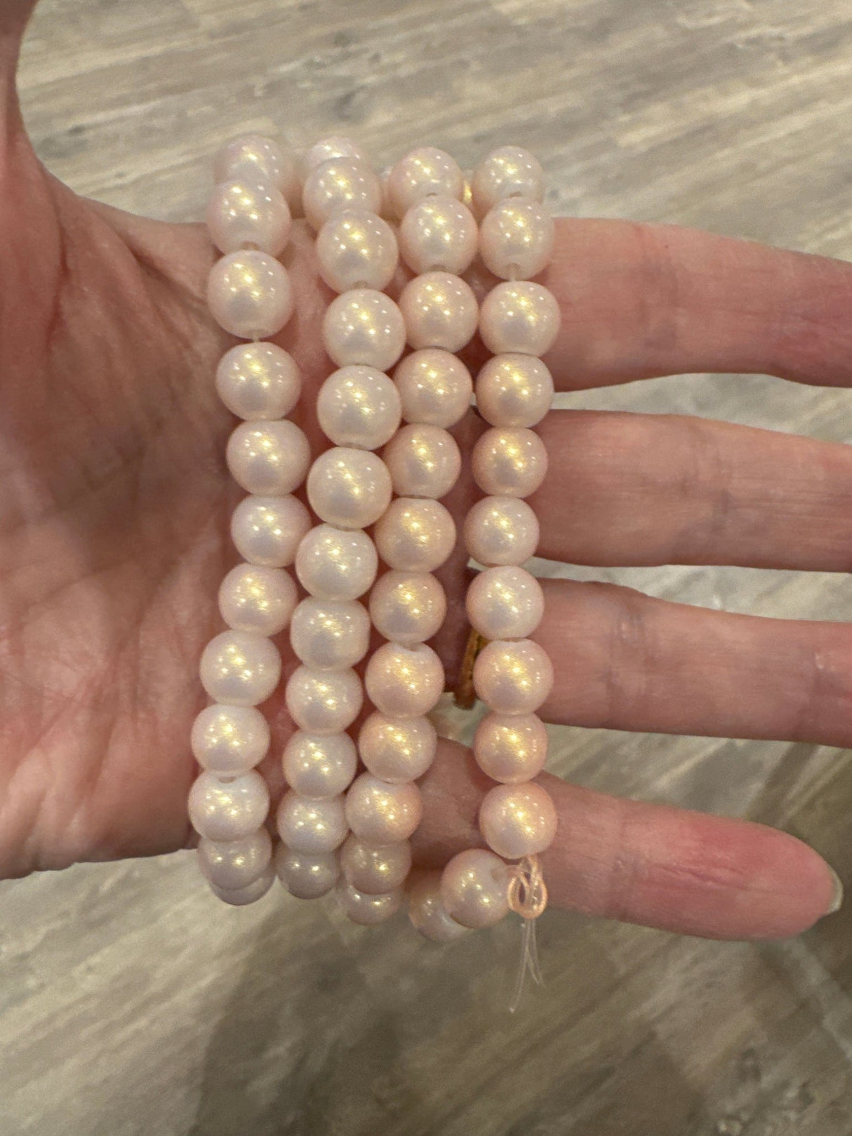 Glasperler, Misty Rose, 8mm - Uniq Perler - 114144