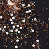 Glasperler Mix – Brunt Mix, Assorteret Størrelser og Modeller (37 - 42gr) - Uniq Perler - 114659