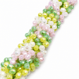 Glasperler Mix – Facetslebet Dråbe Top/side - boret (10–11mm) - Uniq Perler - 120208
