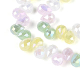 Glasperler Mix – Facetslebet Dråbe Top/side - boret (10–11mm) - Uniq Perler - 120208