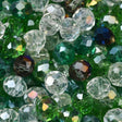 Glasperlen Mix - Grün, facettiert, Rondell (5x6mm) 60g - Uniq Perler - 116091