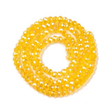 Glasperler – Orange, Facetteret Rondel (2,9~3,3x2mm) - Uniq Perler - 120930