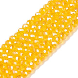 Glasperler – Orange, Facetteret Rondel (2,9~3,3x2mm) - Uniq Perler - 120930