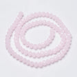 Glasperler – Pink, Facetteret, Rondel (3x2mm) - Uniq Perler - 115860