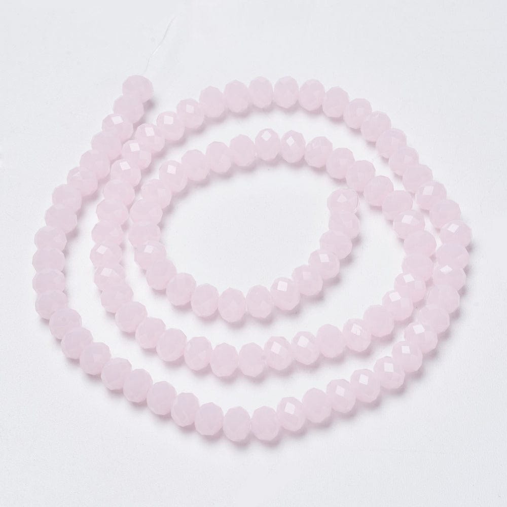Glasperler – Pink, Facetteret, Rondel (3x2mm) - Uniq Perler - 115860