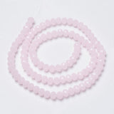 Glasperler – Pink, Facetteret, Rondel (3x2mm) - Uniq Perler - 115860