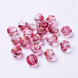 Glasperler – Pink Græskar Med Glitter (10,5mm) 10 stk. - Uniq Perler - 121315