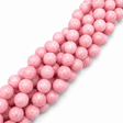Glasperler – Pink, Runde (14mm) - Uniq Perler - 124963
