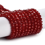 Glasperler, Rød, (4x3mm) - Uniq Perler - 113012