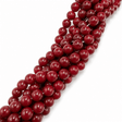 Glasperler – Rød, Runde (10mm) - Uniq Perler - 123596
