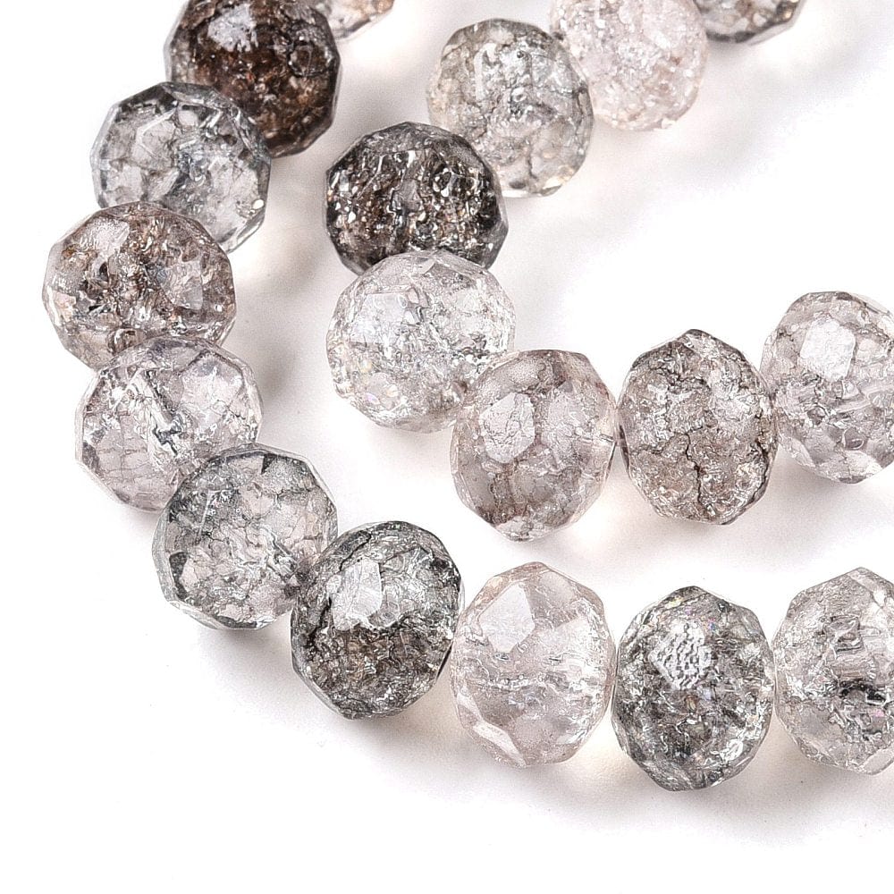 Glasperler, Rondel, Facetteret, (10x7mm) - Uniq Perler - 113416