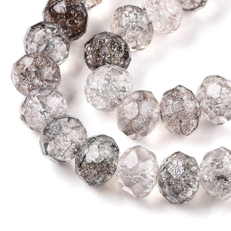 Glasperler, Rondel, Facetteret, (10x7mm) - Uniq Perler - 113416