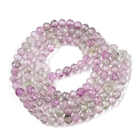 Glasperler, Rondel, Facetteret, (3x4,5 mm) - Uniq Perler - 114149