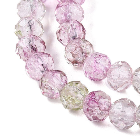 Glasperler, Rondel, Facetteret, (3x4,5 mm) - Uniq Perler - 114149