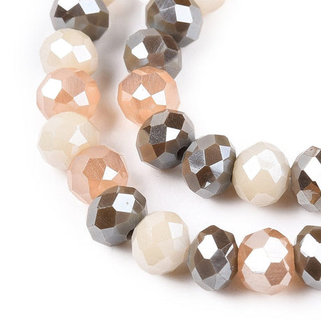 Glasperler, Rondel, Facetteret, 6x4,5mm - Uniq Perler - 114150