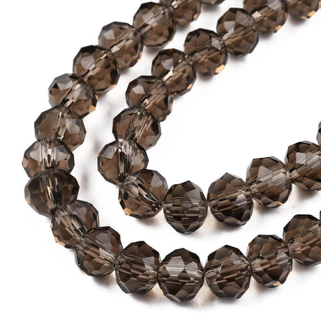 Glasperler, Rondel, Facetteret, (8x6mm) - Uniq Perler - 111296