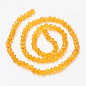 Glasperlen, Rondell, Facettiert, (8x6mm) - Uniq Perler - 111297