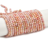 Glasperler, Rondel, Orange/Violet, (4x3mm) - Uniq Perler - 749378