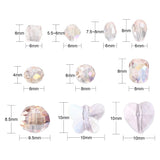 Glasperler - Rosa, Mix Størrelser og Modeller (6 - 10mm) 100 Dele - Uniq Perler - 621858