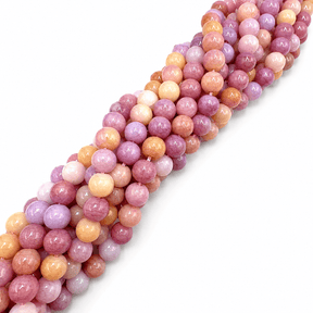 Glasperler – Rosa, Runde (8,5mm) - Uniq Perler - 114685