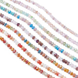 Glasperler Sæt – Facetslebet Rondel Mix (2–3.5mm, 8 Strenge) - Uniq Perler - 120220