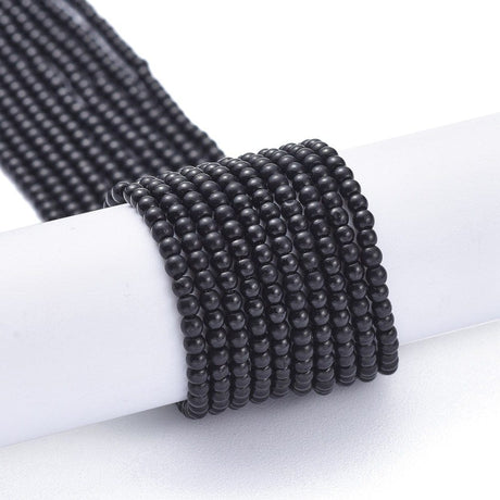 Glasperler, Sort, 2,5mm - Uniq Perler - 5551113