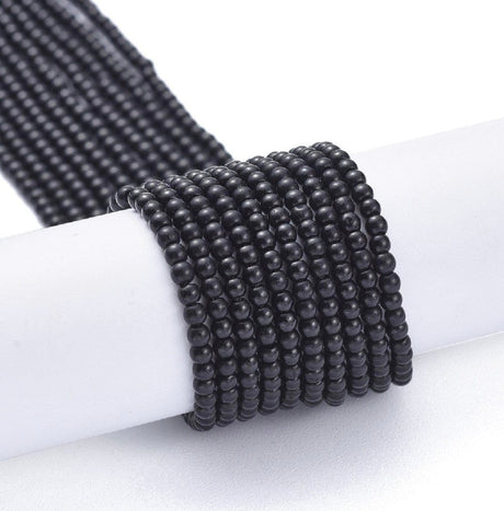 Glasperler - Sort (2,5mm) - Uniq Perler - 5551113