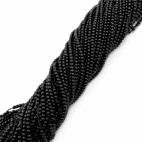 Glasperler - Sort (2,5mm) - Uniq Perler - 5551113