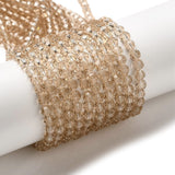 Glasperler – Transparent, Facetterede Runde (4mm) - Uniq Perler - 