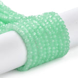 Glasperler, Turkis Grøn, (4x3mm) - Uniq Perler - 113013