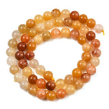 Golden Silk Jade Perler – Runde (6,5mm) - Uniq Perler - 125992