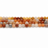 Golden Silk Jade Perler – Runde (8,5mm) - Uniq Perler - 125996