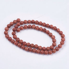 Goldstone – Brown (6mm) - Uniq Perler - 8658421637