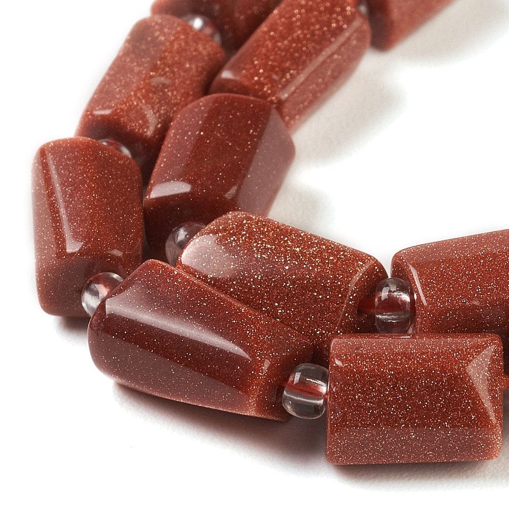 Goldstone Perler, Aflange, 5,5x7,5mm - Uniq Perler - 0001489787