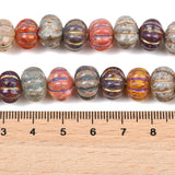 Græskar Glasperle – Malet, Farve Mix (12x8,5mm) - Uniq Perler - 125875
