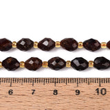 Granat Perler – Facetterede Ovale (8~9mm) - Uniq Perler - 