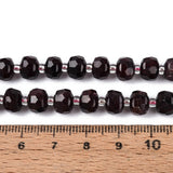 Granat Perler – Facetterede Rondeller (7~8.5mm) - Uniq Perler - 