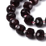 Granat Perler – Facetterede Rondeller (7~8.5mm) - Uniq Perler - 