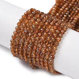 Granat Perler – Facetteret, Rund (4mm) - Uniq Perler - 115446