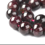 Granat Perler – Mørk Rød (8mm) - Uniq Perler - 0001489427