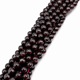 Granat Perler – Mørk Rød (8mm) - Uniq Perler - 0001489427
